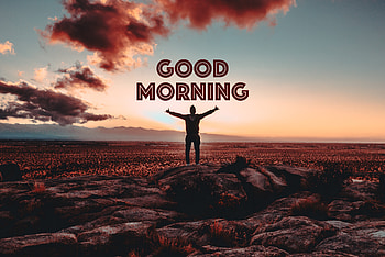 Words, Silhouette, Morning, Inscription, Victory, Good Morning HD wallpaper