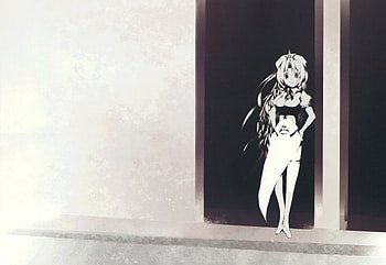 Anime Girl Standing Door , anime-girl, anime, artist, artwork, digital-art HD wallpaper