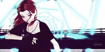 Redhead Anime Girl Necklace , anime-girl, anime, redhead, artist, artwork, digital-art HD wallpaper