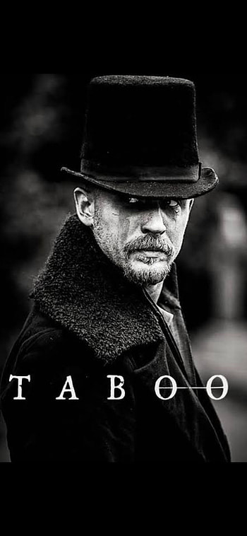 Taboo - Tom Hardy, beard, white HD phone wallpaper