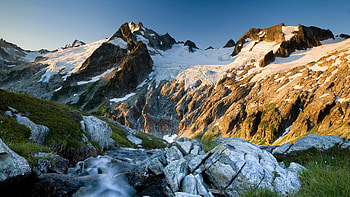 mountains, sky, peace, nature HD wallpaper