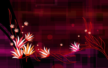 Timeless, flowers, checked, orbs HD wallpaper