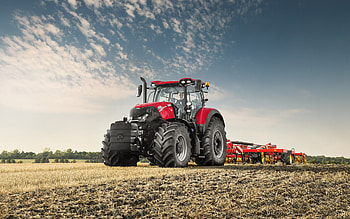Case IH Optum CVX 300, large tractor, agricultural machinery, Case IH tractors, harvesting, Case HD wallpaper