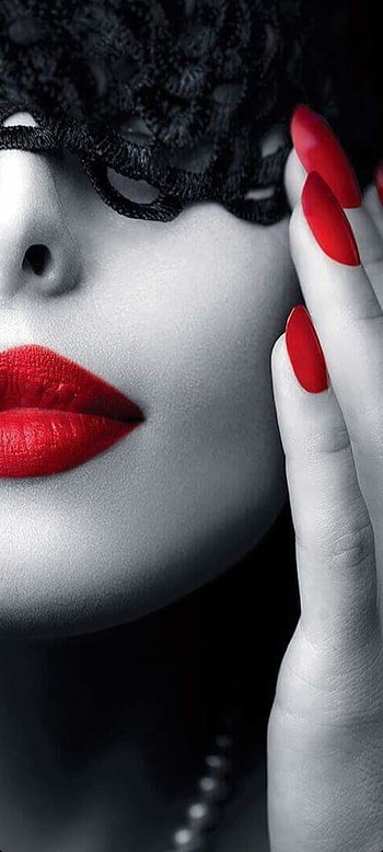 Life, red, lip, woman HD phone wallpaper