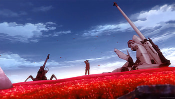 Standing In The Field Of Red Spider Lily 86 Live, Anime, Eighty Six HD wallpaper