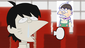 Just now got that this Face is a Reference to Osomatsu-san, What a Revelation! HD wallpaper