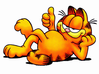GARFIELD, cat, cartoon, kitty HD wallpaper