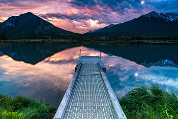 Nature, Mountains, Lake, Shore, Bank, Pier HD wallpaper