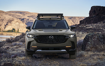 2022, Mazda CX-50, , front view, new CX-50 exterior, new green CX-50, Japanese cars, Mazda HD wallpaper