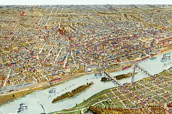 Saint Paul, Restored map, Historical artifact, 1888 HD wallpaper