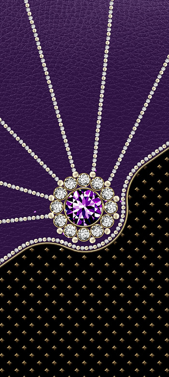 Purple Diamond, jewelry, electric blue, magenta, Luxury, Leather HD phone wallpaper