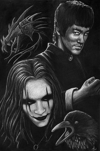 Brandon Lee/Bruce Lee/Crow/The Dragon HD phone wallpaper