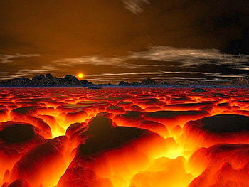 Hot Lava, view, hot, beautiful, lava HD wallpaper