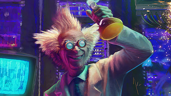 Mad Scientist, artist, artwork, artstation HD wallpaper
