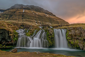 Kirkjufellfoss, Iceland, iceland, waterfall, nature, mountain HD wallpaper