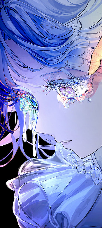 Ethereal Tears: Stunning Anime Girl , Anime, girl, anime girl HD phone wallpaper
