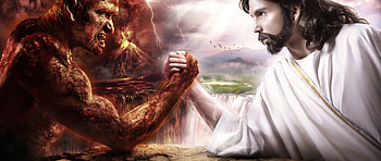 Preview god, devil, struggle, good, harm HD wallpaper