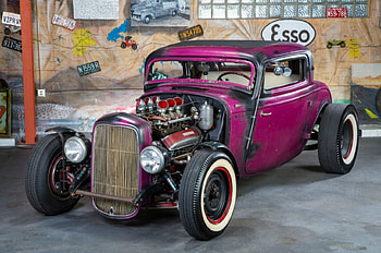 1932-Ford-Coupe, Pinkish, Hotrod, Classic, Ford HD wallpaper