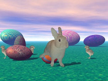 easter bunny, easter, bun, on the run HD wallpaper