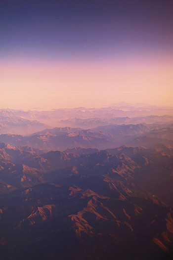 Nature, Mountains, View From Above, Fog, Relief HD phone wallpaper