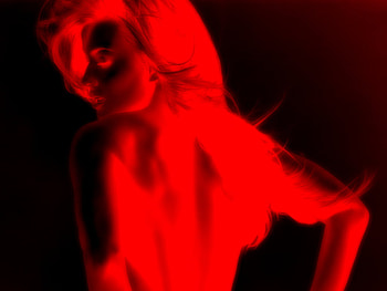 Ambiance, sexy, black, carmen electra, red, beautiful, , woman HD wallpaper