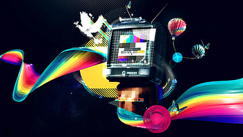 Abstract, Multicolored, Motley, Lines, Monitor, Error HD wallpaper
