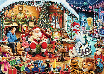 A Wish For Christmas, snowman, toys, penguins, Christmas, santa HD wallpaper
