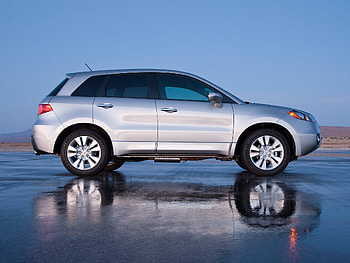 Auto, Acura, Cars, Reflection, Jeep, Side View, Style, Akura, Silver Metallic, Rdx, Wet Asphalt HD wallpaper