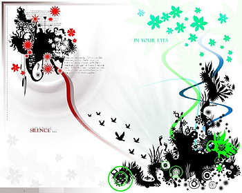 Silence, circles, shapes, vectors, splash, illustration HD wallpaper