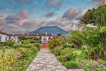 House hunting, Guatemala, Antigua, Volcanoes HD wallpaper