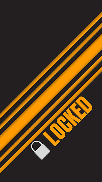 Locked, pattern, yellow, lockscreen HD phone wallpaper