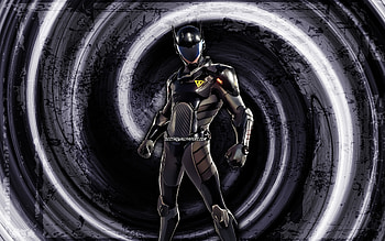 Brute Navigator, gray grunge background, Fortnite, vortex, Fortnite characters, Brute Navigator Skin, Fortnite Battle Royale, Brute Navigator Fortnite HD wallpaper