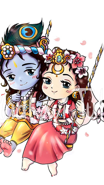 Radha Krishna, cute radhe krishnaa, cute radhe krishna HD phone wallpaper