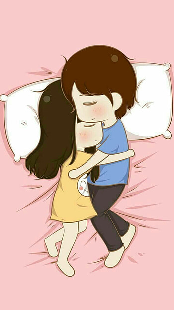 Cute LOVE couple . Cute couple cartoon, Cute love cartoons, Cute love, Cartoon Hug HD phone wallpaper