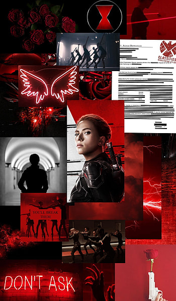 Avenger, Natasha Romanoff, Mood Board, Black Widow, Red Room HD phone wallpaper
