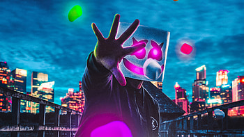 Marshmello Artwork, marshmello, music, artist, artwork, digital-art HD wallpaper