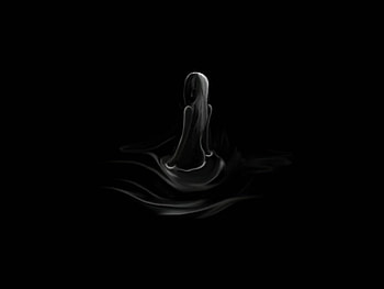 Enchanting Lady, night, lady, black, silhouette HD wallpaper