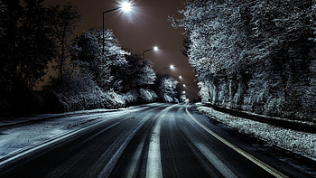 Highway night city, high quality, Highway travels HD wallpaper