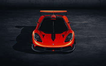GMA T50S Niki Lauda, front view, hypercar, new red T50S Niki Lauda, supercars, Gordon Murray Automotive HD wallpaper