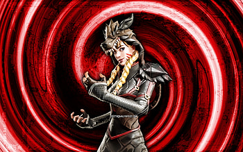 Grim Fable, red grunge background, Fortnite, vortex, Fortnite characters, Grim Fable Skin, Fortnite Battle Royale, Grim Fable Fortnite HD wallpaper