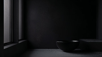 Dark Minimalist Elegance - Ultra, interior, minimalist, dark aesthetic, bowl HD wallpaper