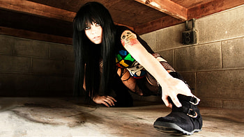 Hunted by Society, sexy, model, goth, beautiful, people HD wallpaper