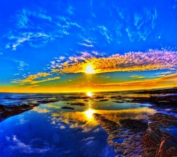 Beautiful Sunset, light, clouds, sky, nature HD wallpaper