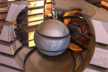 3D, Form, Ball, Immersion HD wallpaper