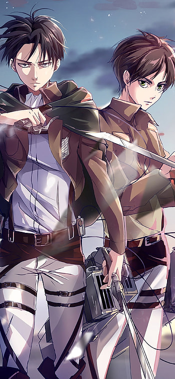 Levi Ackerman, Eren Yeager, Anime, Attack on Titan HD phone wallpaper