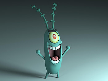Plankton, SpongeBob SquarePants, Animation, Evil villain HD wallpaper