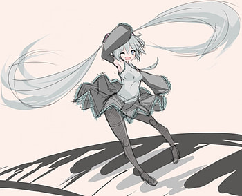 Time For Some Piano Fun, music, keys, piano, anime, hatsune miku, vocaloid HD wallpaper
