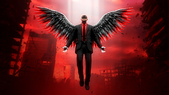 Hell Angel, hell, angel, artist, artwork, digital-art, deviantart HD wallpaper