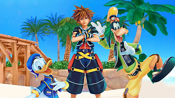 Sora, Goofy, and Donald Duck, Kingdom Hearts HD wallpaper