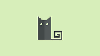 Cat Minimalist, minimalism, cat, artist, digital-art HD wallpaper